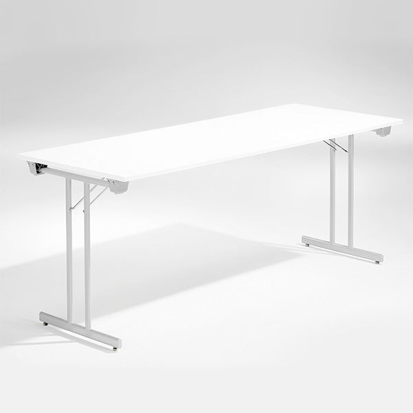 Bord Dinner  Hvid 1800x800 Mm  Alugråt Understel