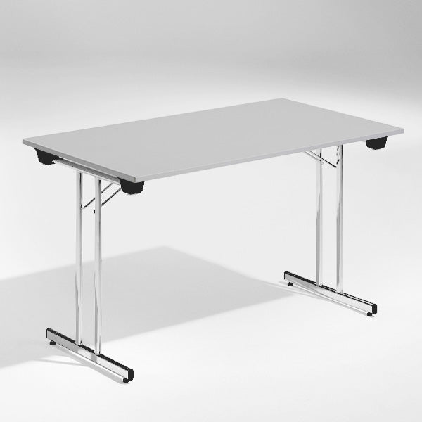 Bord Dinner  Lys Grå 1200x800 Mm  Krom Understel