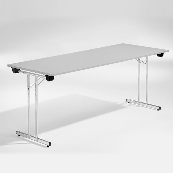 Bord Dinner  Lys Grå 1800x800 Mm  Krom Understel