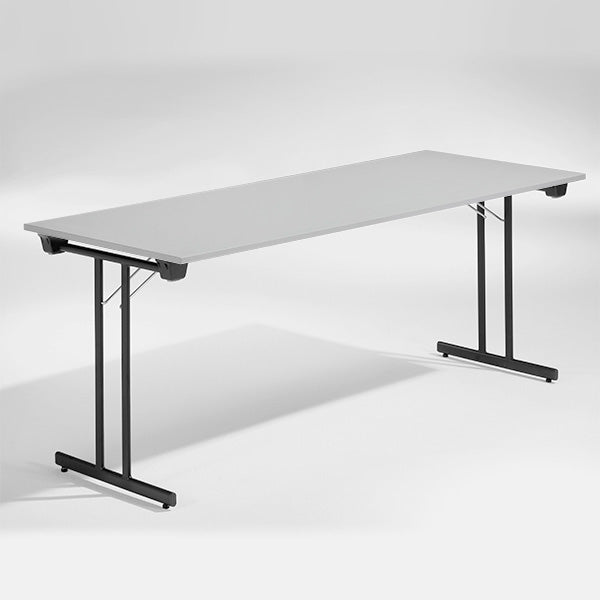 Bord Dinner  Lys Grå 1800x800 Mm  Sort Understel