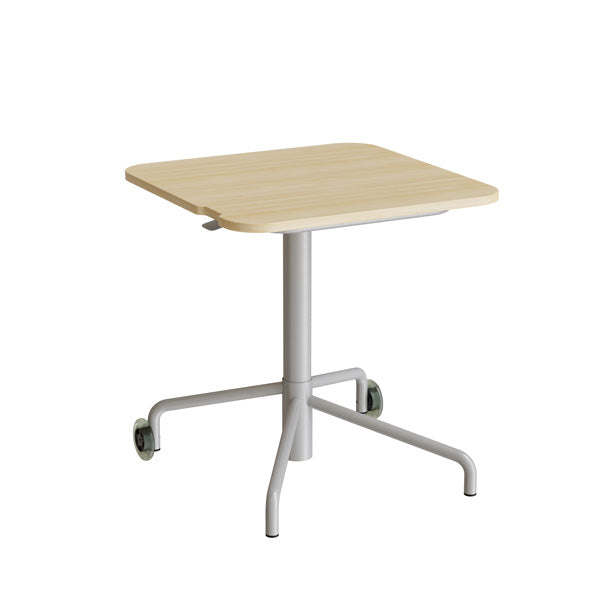 Bord Smile 110  650x650 Mm  Birk Laminat  Alu Stel
