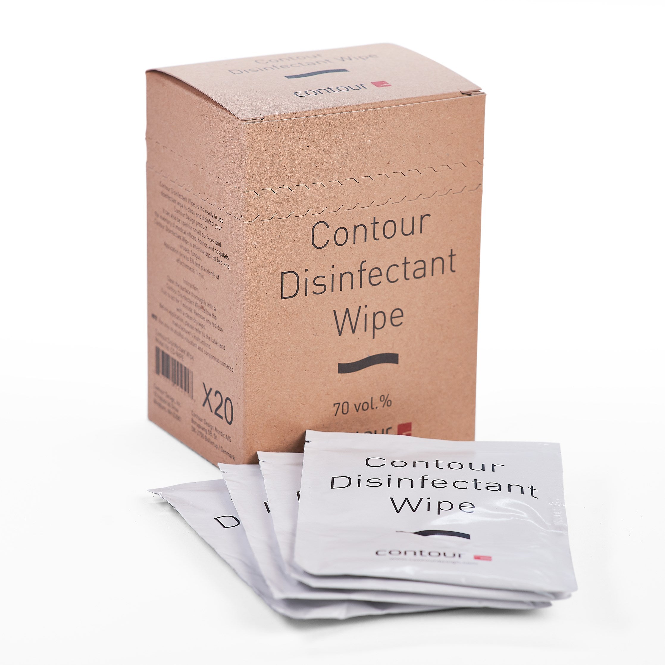Contour Disinfectant Wipe 20 Pack