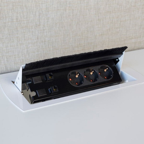 Desk Power Box Alugrå