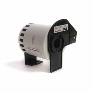 Dk22251 Sort Rød På Hvid Kontinuerlige Papirtape 62mm   15 24m Kompatibel Brother Dk22251
