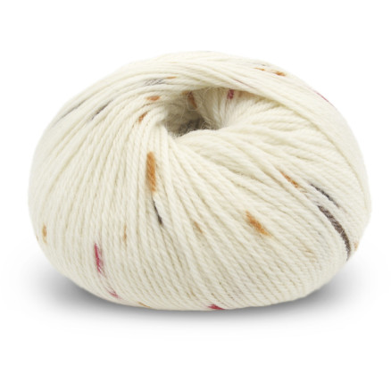 Du Store Alpakka Sterk Garn 922 Natur Brun Rød Safran Print