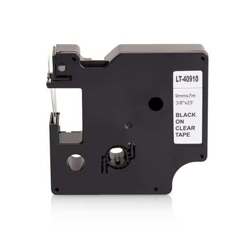 Dymo 40910 D1 Standardtape Sort På Klar 9mm   7m Kompatibel S0720670