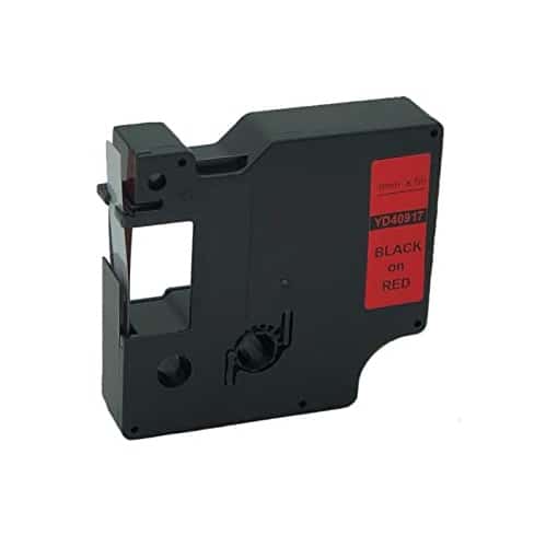 Dymo 40917 D1 Standardtape Sort På Rød 9mm   7m Kompatibel S0720720
