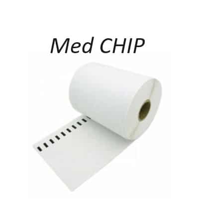 Dymo S0904980 Shippinglabels Ekstra Store Med Chip 104x159mm 220 Stk Kompatibel