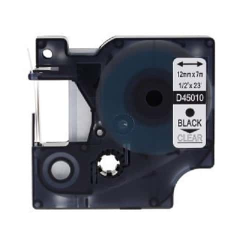 Dymo 91204   91224 Sort På Grøn Plastiktape 12 Mm       Kompatibel S0721640