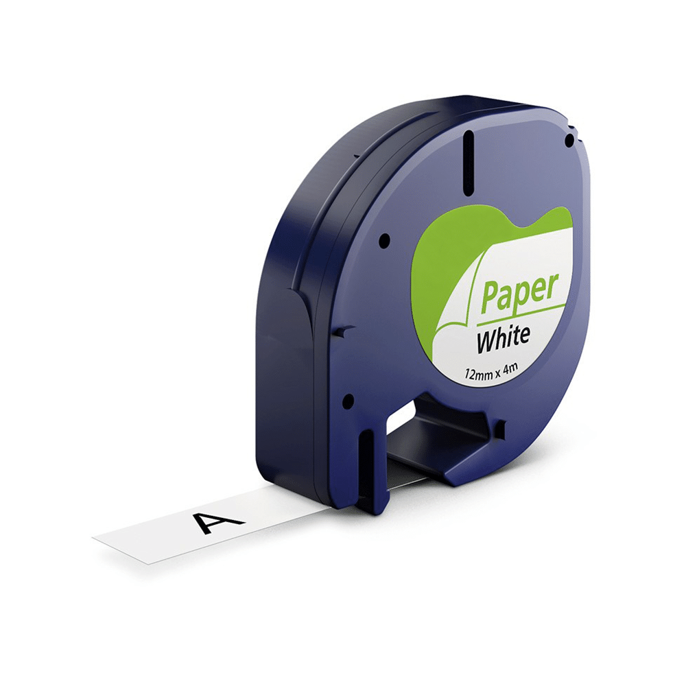 Dymo 91200   91220 Sort På Hvid Papirtape 12 Mm       Kompatibel S0721510