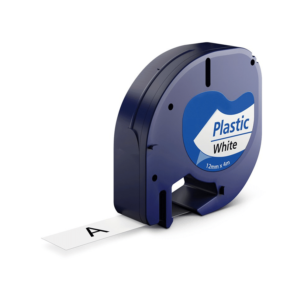 Dymo 91201   91221 Sort På Hvid Plastiktape 12 Mm       Kompatibel S0721660