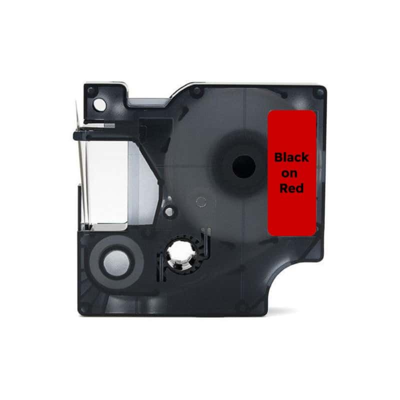Dymo 53717 Sort På Rød Standardtape 24mm   7m Kompatibel S0720970
