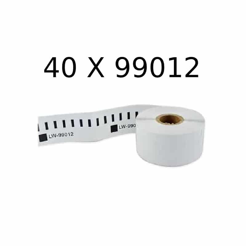 Dymo 40 Stk 99012 Adresseetiketter 40   260 Stk 89   36mm Kompatibel S0722400