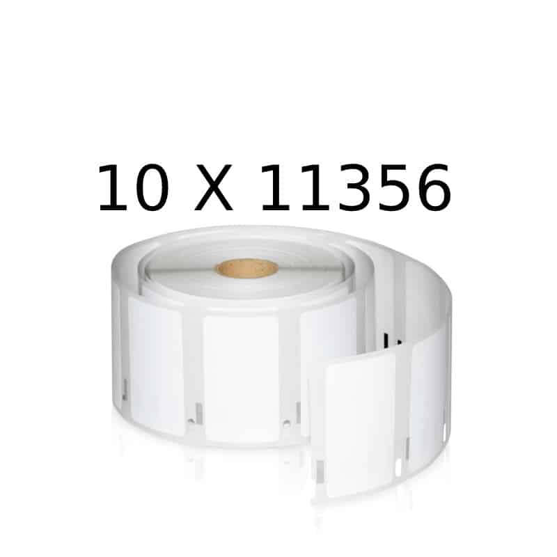 Dymo 10 Stk 11356 Etiketter Til Navneskilt 10   300 Stk 89x41mm Dymo S0722560 Kompatibel