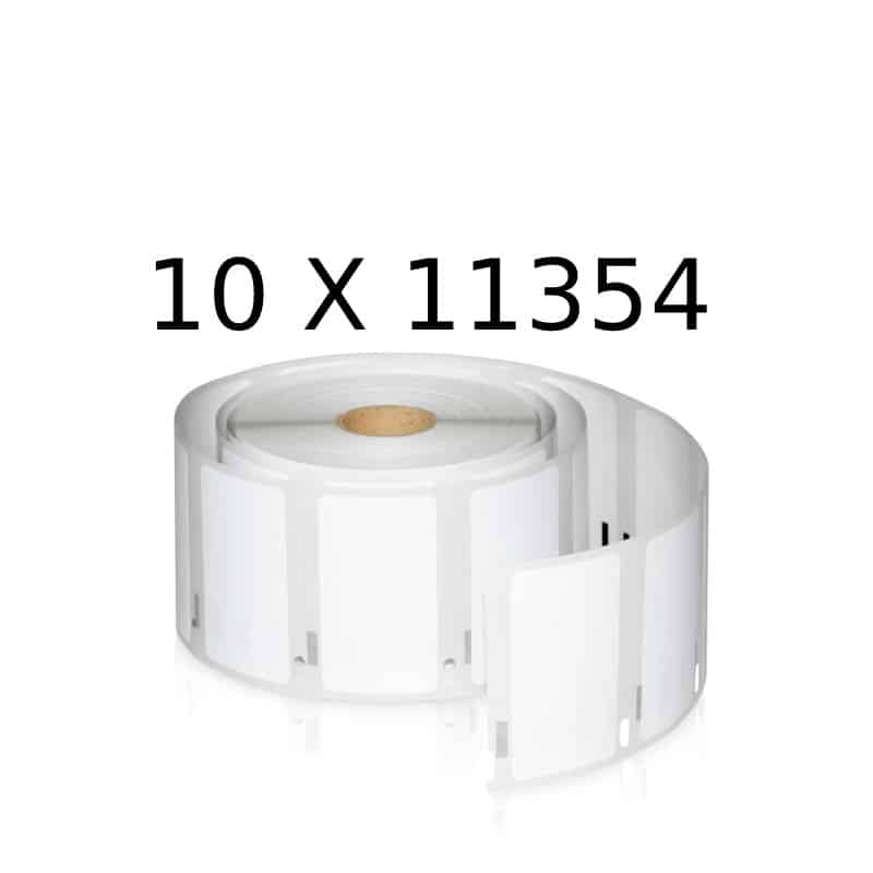Dymo 10 Stk 11354 Universaletiketter 10   1000 Stk 57   32mm Kompatibel S0722540