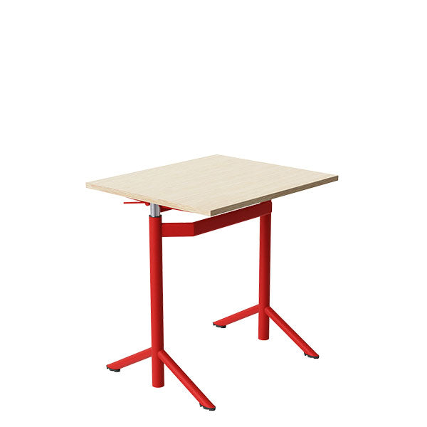 Elevbord Atlas 1132  700x600mm  Eg Højtrykslaminat  Rødt Stel