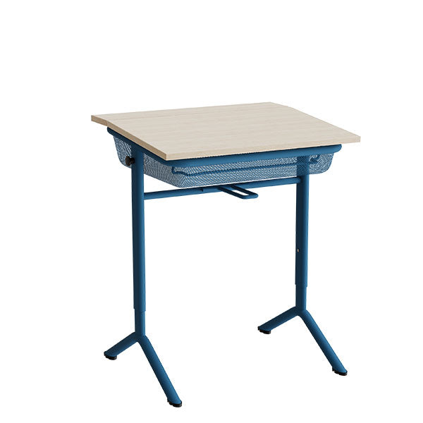 Elevbord Atlas 1128  650x550mm  Lyddæmpende Eg Højtrykslaminat  Blåt Stel