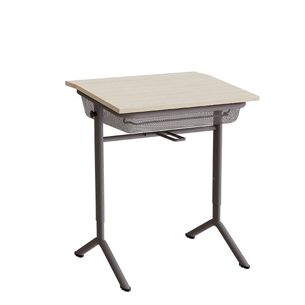 Elevbord Atlas 1128  650x550mm  Lyddæmpende Eg Højtrykslaminat  Gråt Stel