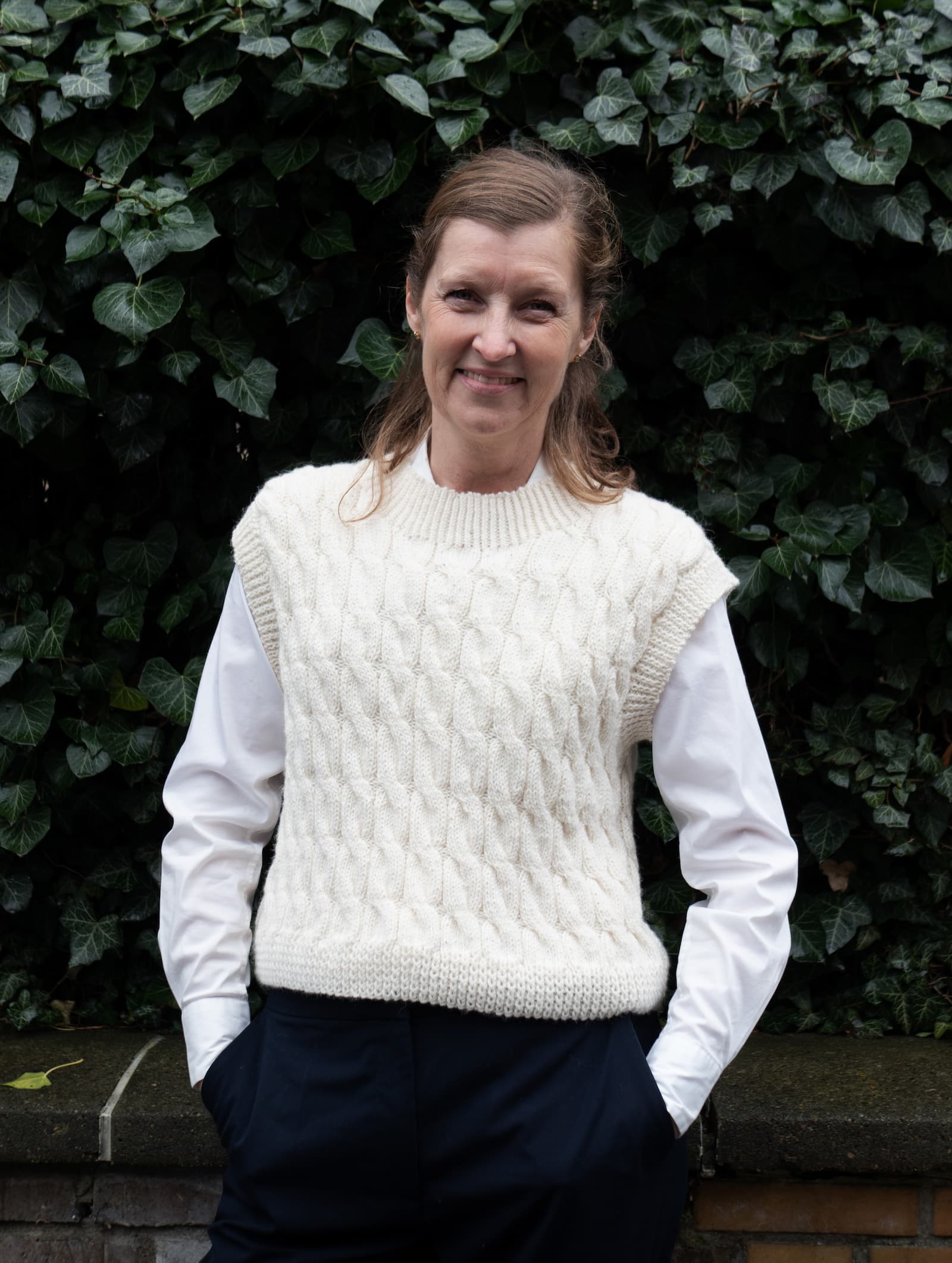 Eva   Slipover Med Lange Brede Snoninger