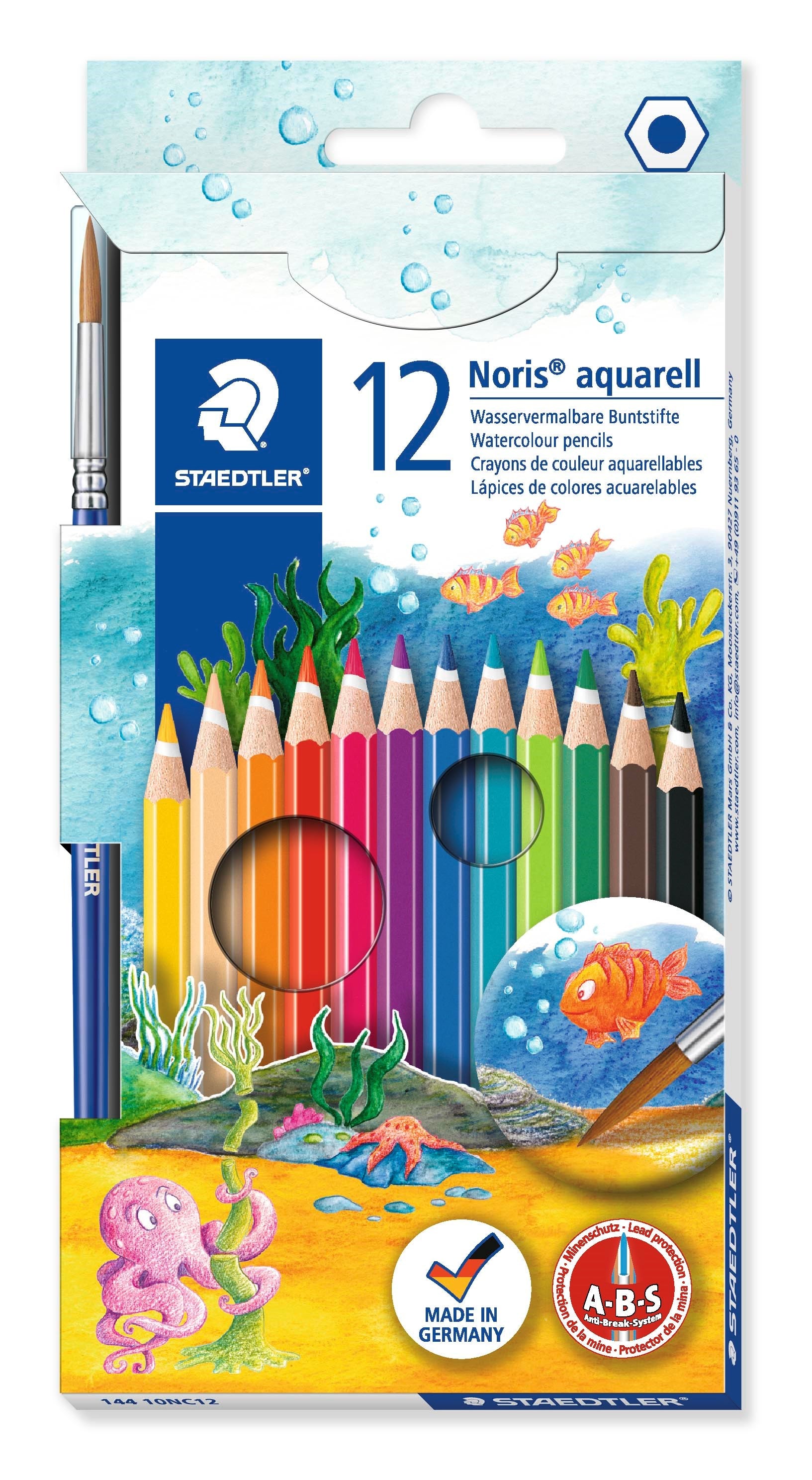 Farveblyant Noris Akvarel Ass  12