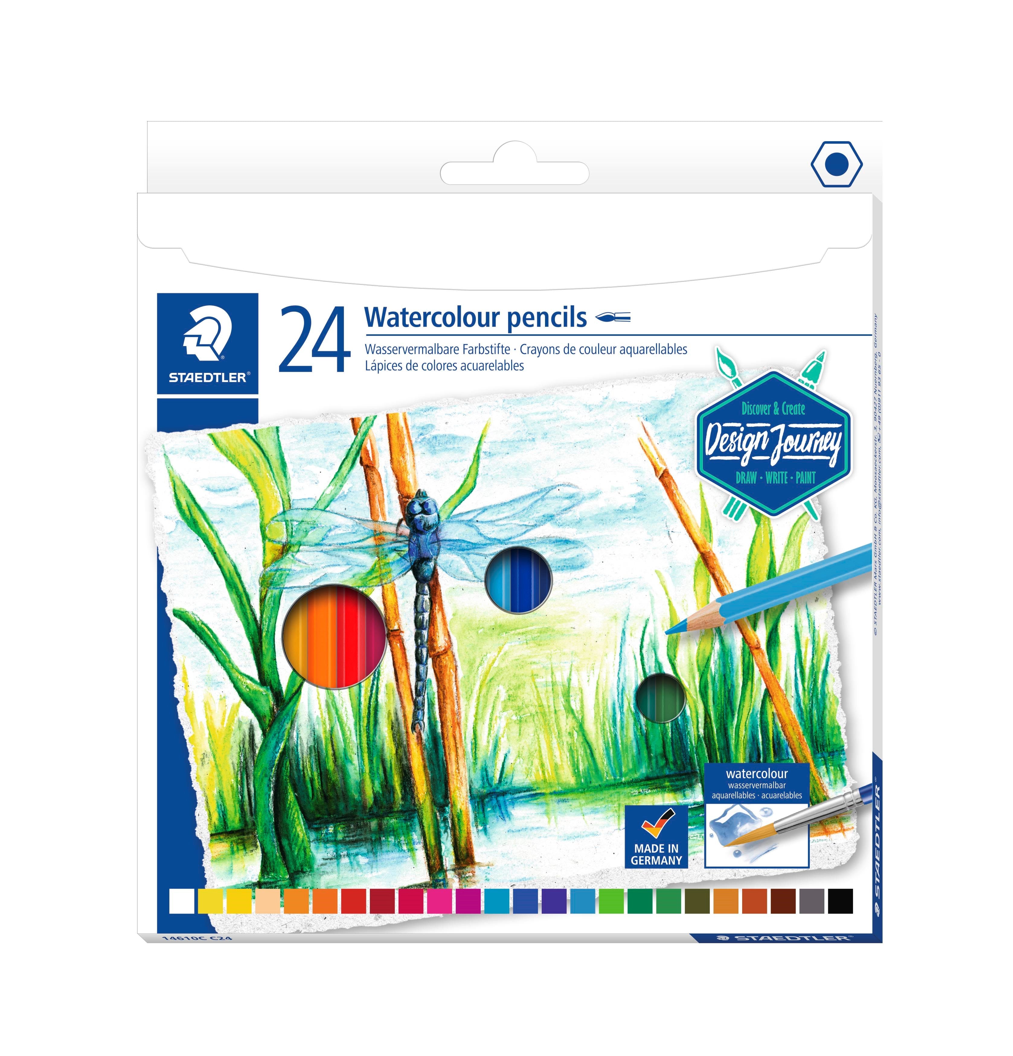 Farveblyanter Aquarell Ass  24