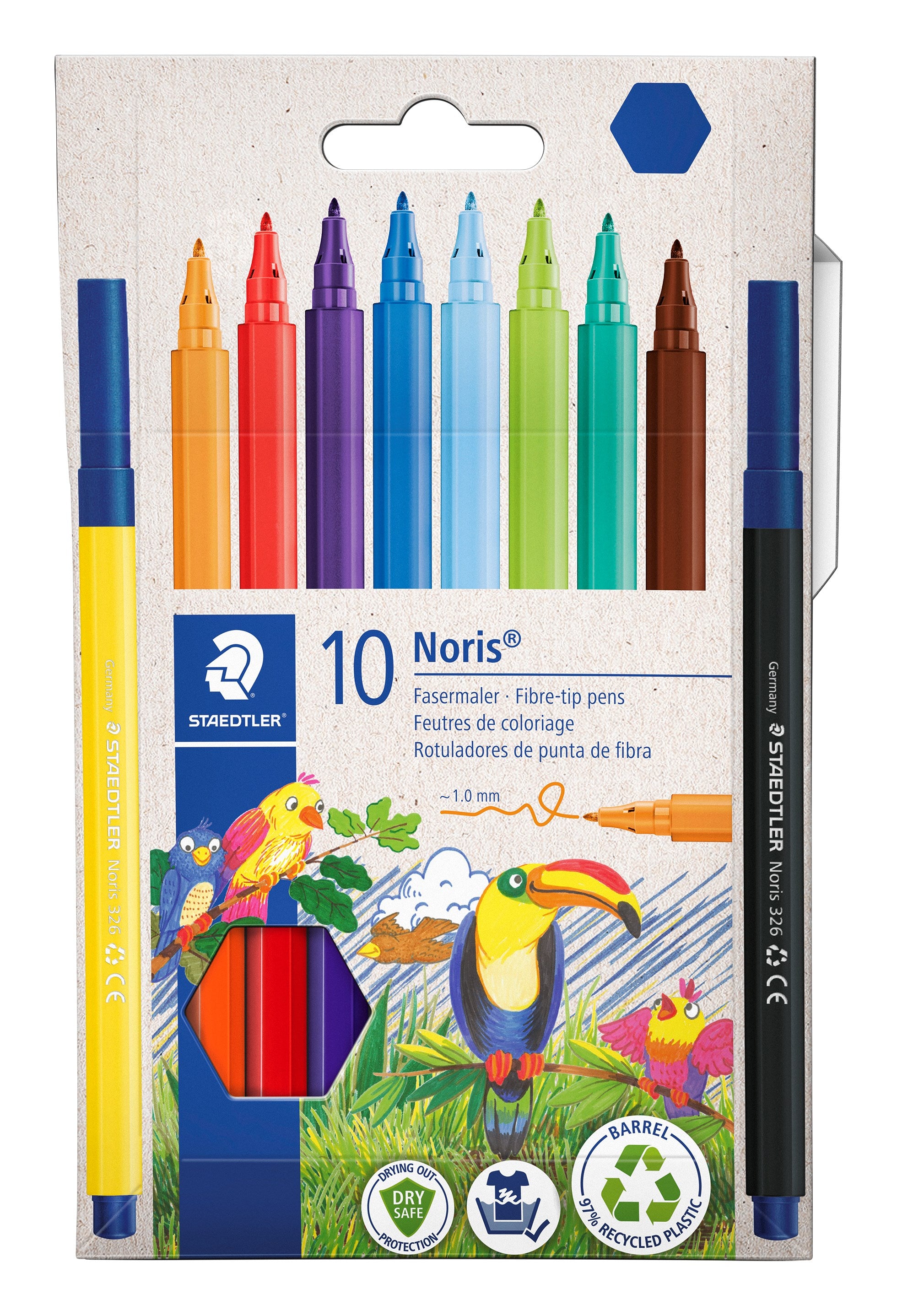 Fiberpen Noris   0mm Ass  10
