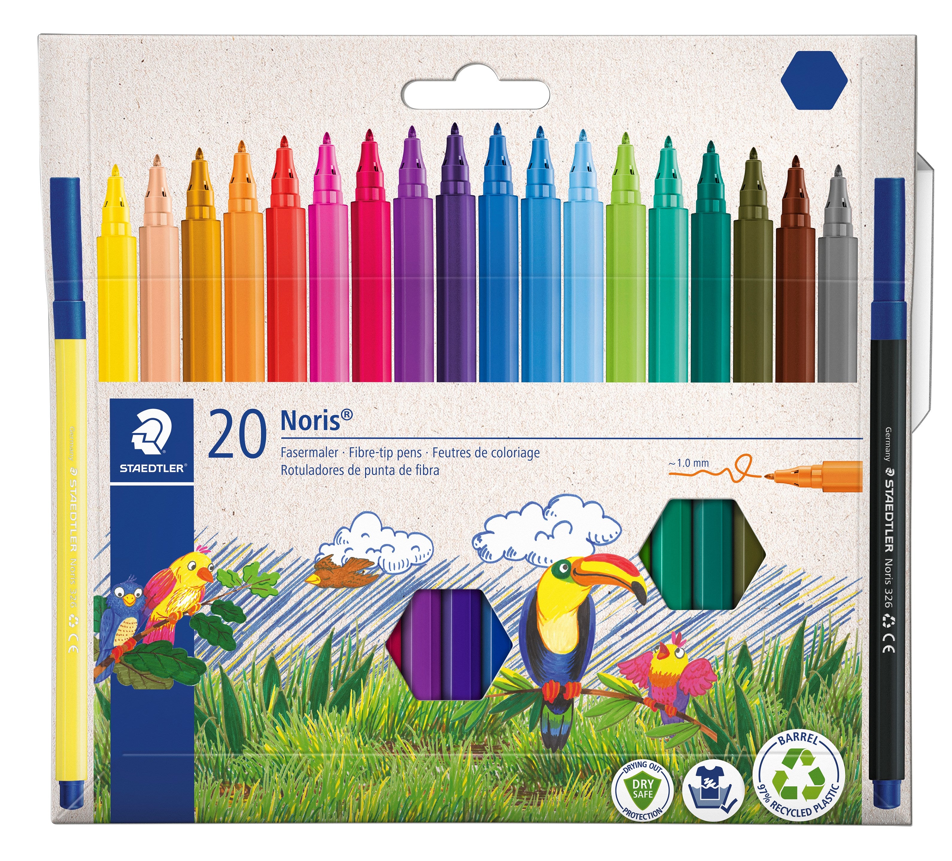 Fiberpen Noris   0mm Ass  20