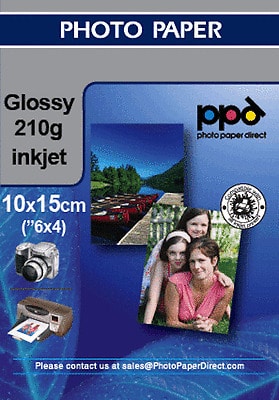 Fotopapir Glossy 210   100x150mm A6 50 Stk