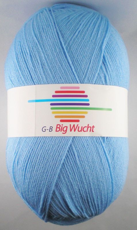 -  Big Wucht 1435 Mellemblå  Akrylgarn  Fra  -  Garn