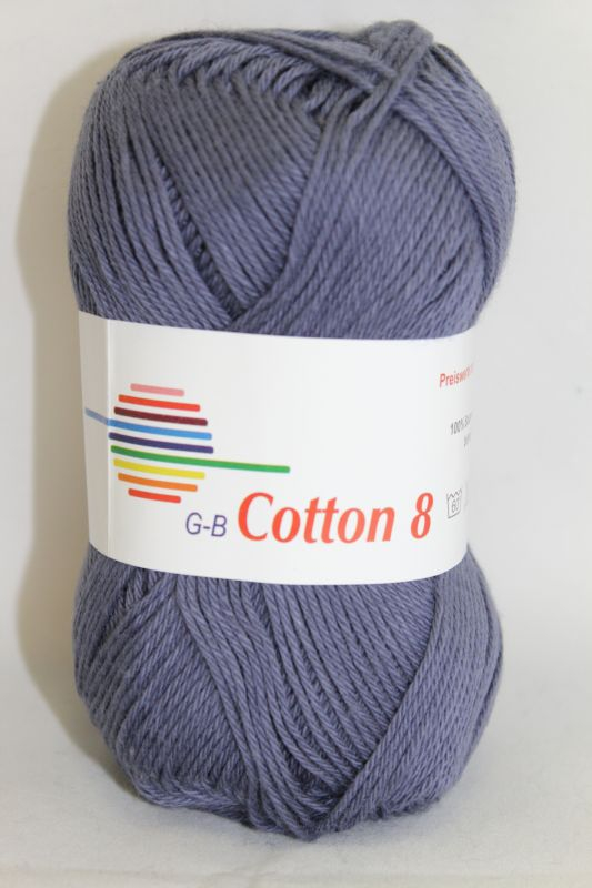 -  Cotton     1870 Gråblå  Bomuldsgarn  Fra  -  Garn