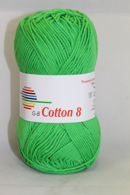 -  Cotton     1449 Græsgrøn  Bomuldsgarn  Fra  -  Garn