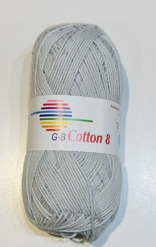 -  Cotton     1250 Lysegrå  Bomuldsgarn  Fra  -  Garn