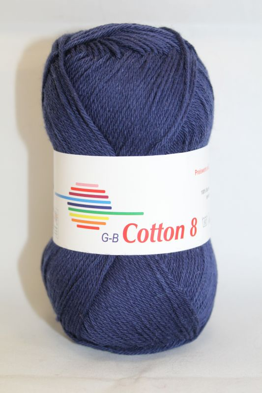 -  Cotton     1020 Marineblå  Bomuldsgarn  Fra  -  Garn
