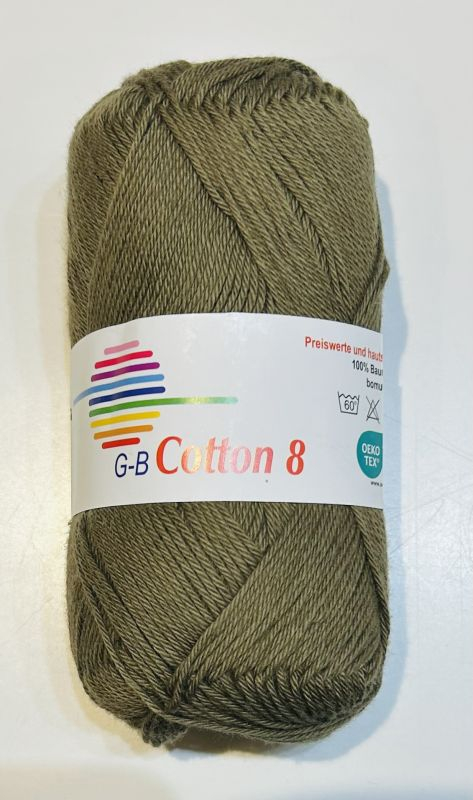 -  Cotton     1424 Oliven  Bomuldsgarn  Fra  -  Garn