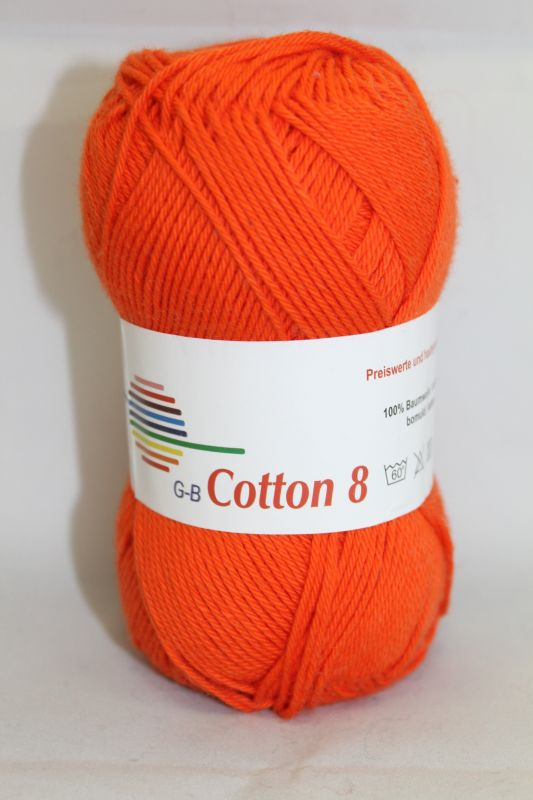 -  Cotton     1710 Orange  Bomuldsgarn  Fra  -  Garn