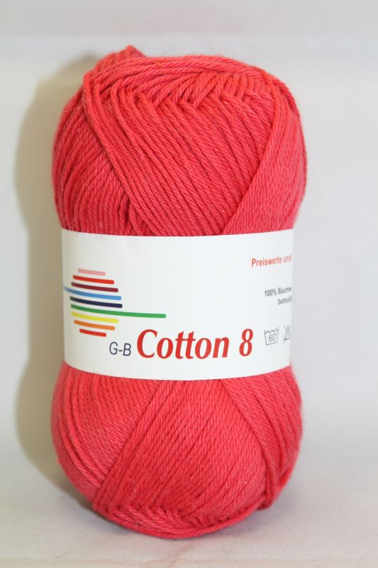 -  Cotton     1030 Rød  Bomuldsgarn  Fra  -  Garn