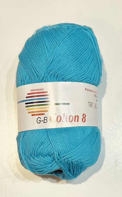-  Cotton     1520 Turkis  Bomuldsgarn  Fra  -  Garn