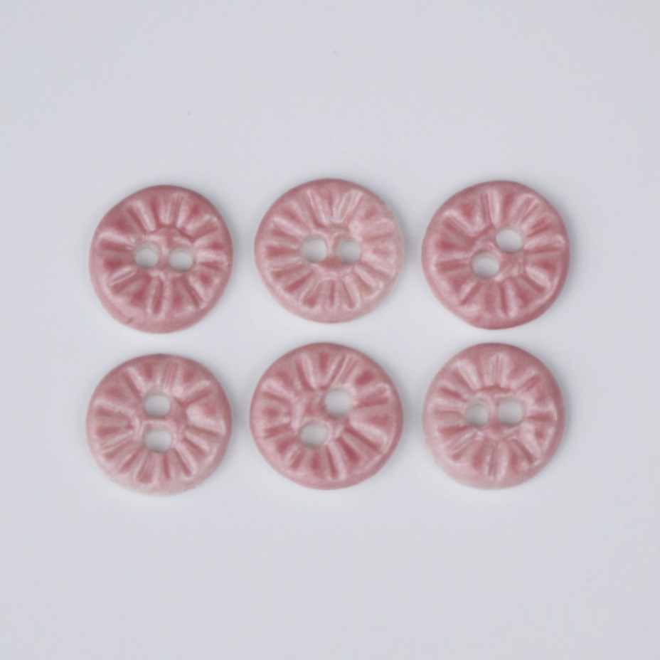 Håndlavede Knapper    Stk  Lyserød   39 Rosa Mini Paradis 39  Nr  18