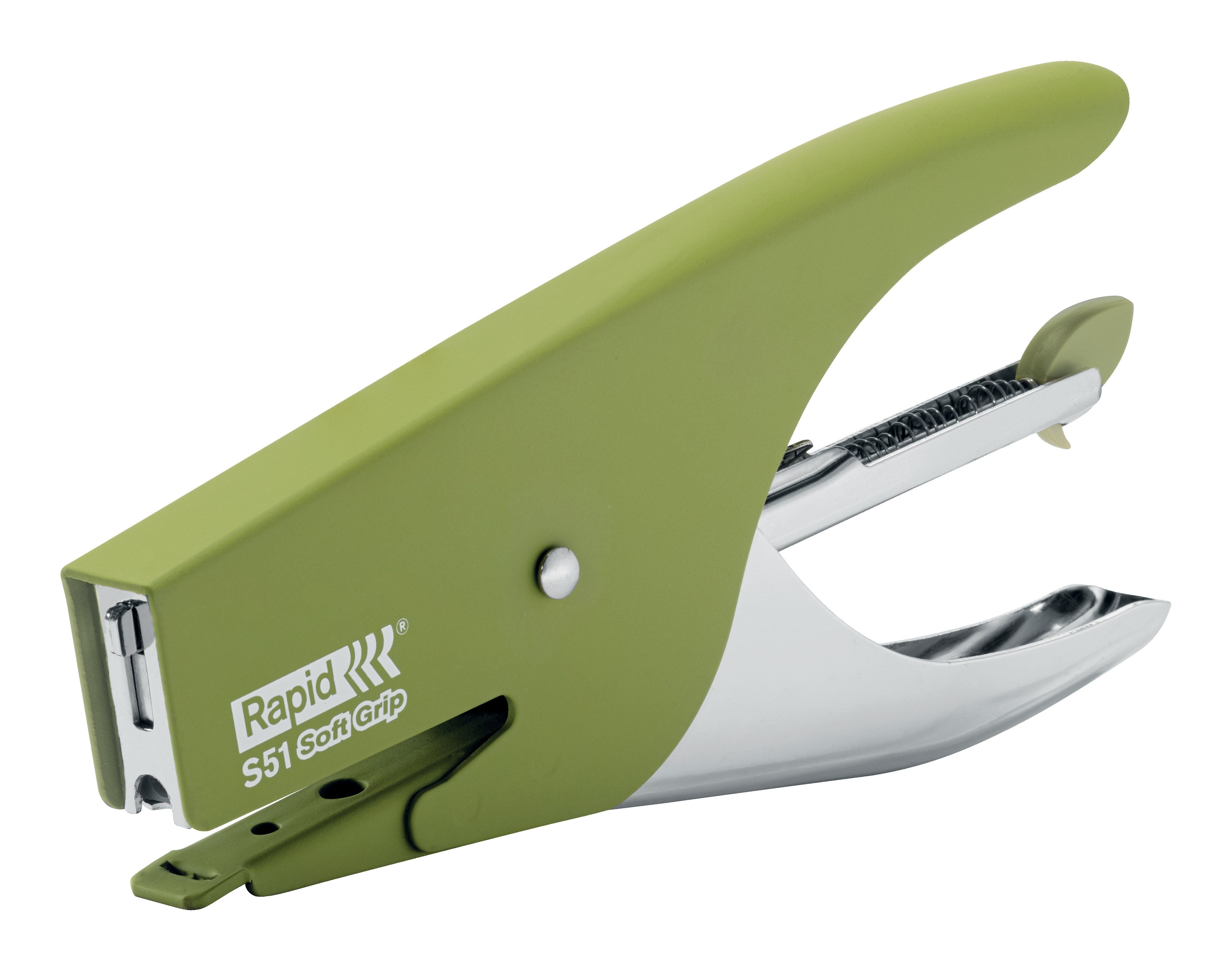 Hæftetang S51   15ark Softgrip Grøn