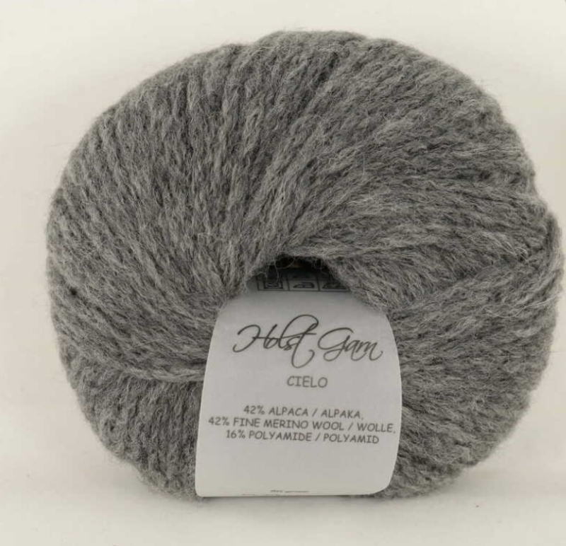 Holst Garn Cielo 03 Ash  42  Baby Alpaca 42  Superfine Merino 16  Polyamid  Fra Holst Garn
