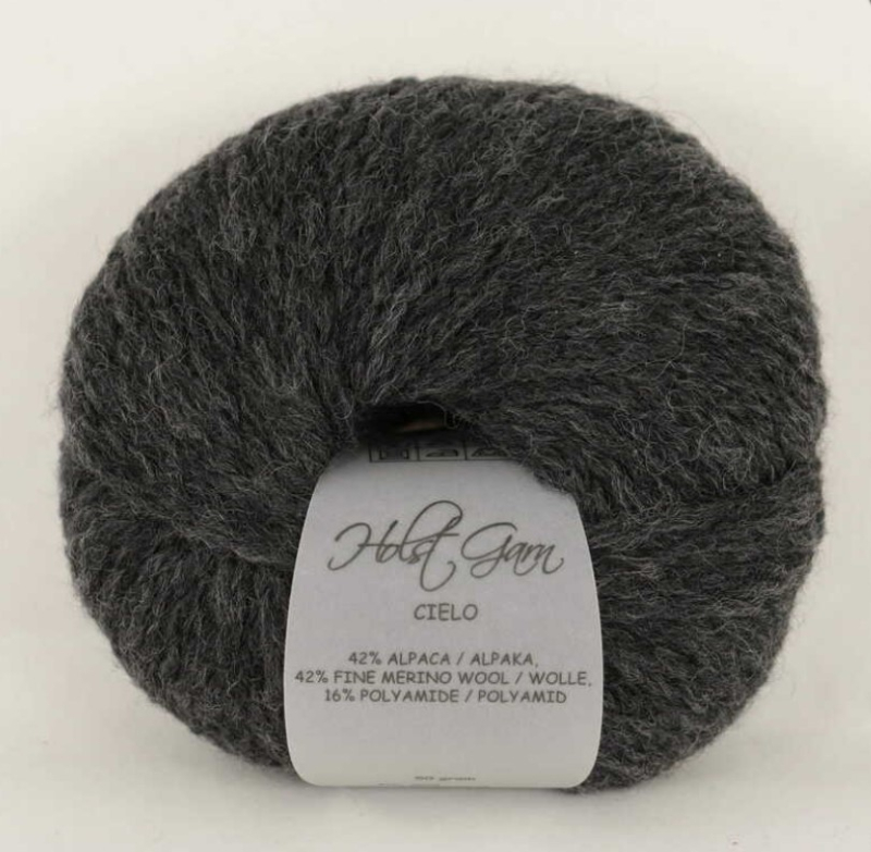 Holst Garn Cielo 04 Coal  42  Baby Alpaca 42  Superfine Merino 16  Polyamid  Fra Holst Garn