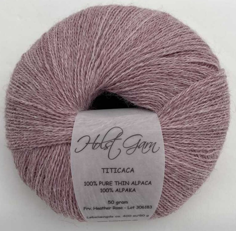 Holst Garn Titicaca 24 Heather Rose  100  Tynd Alpaca  Fra Holst Garn