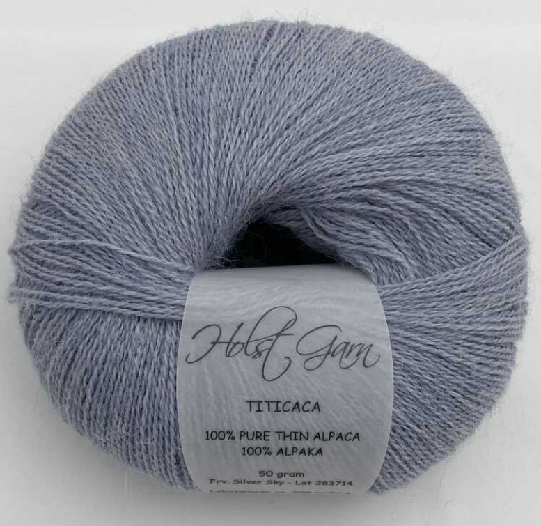 Holst Garn Titicaca 17 Silver Sky  100  Tynd Alpaca  Fra Holst Garn