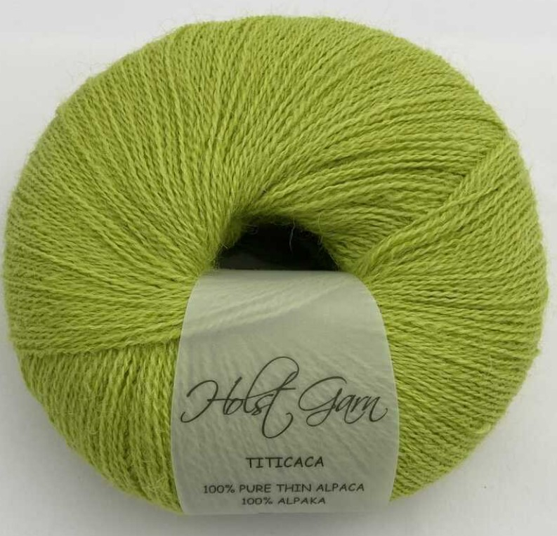 Holst Garn Titicaca 08 Wasabi  100  Tynd Alpaca  Fra Holst Garn
