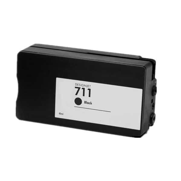 Hp 711 Sort Blækpatron 80ml Kompatibel Cz133a