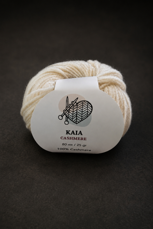 Kaia 39   Cashmere 2744 Whipped Cream  Cashmeregarn  Fra Kaia 39   Yarn