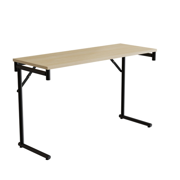Klapbord Silhuett 1200x450mm Birk Laminat Og Sort Stel