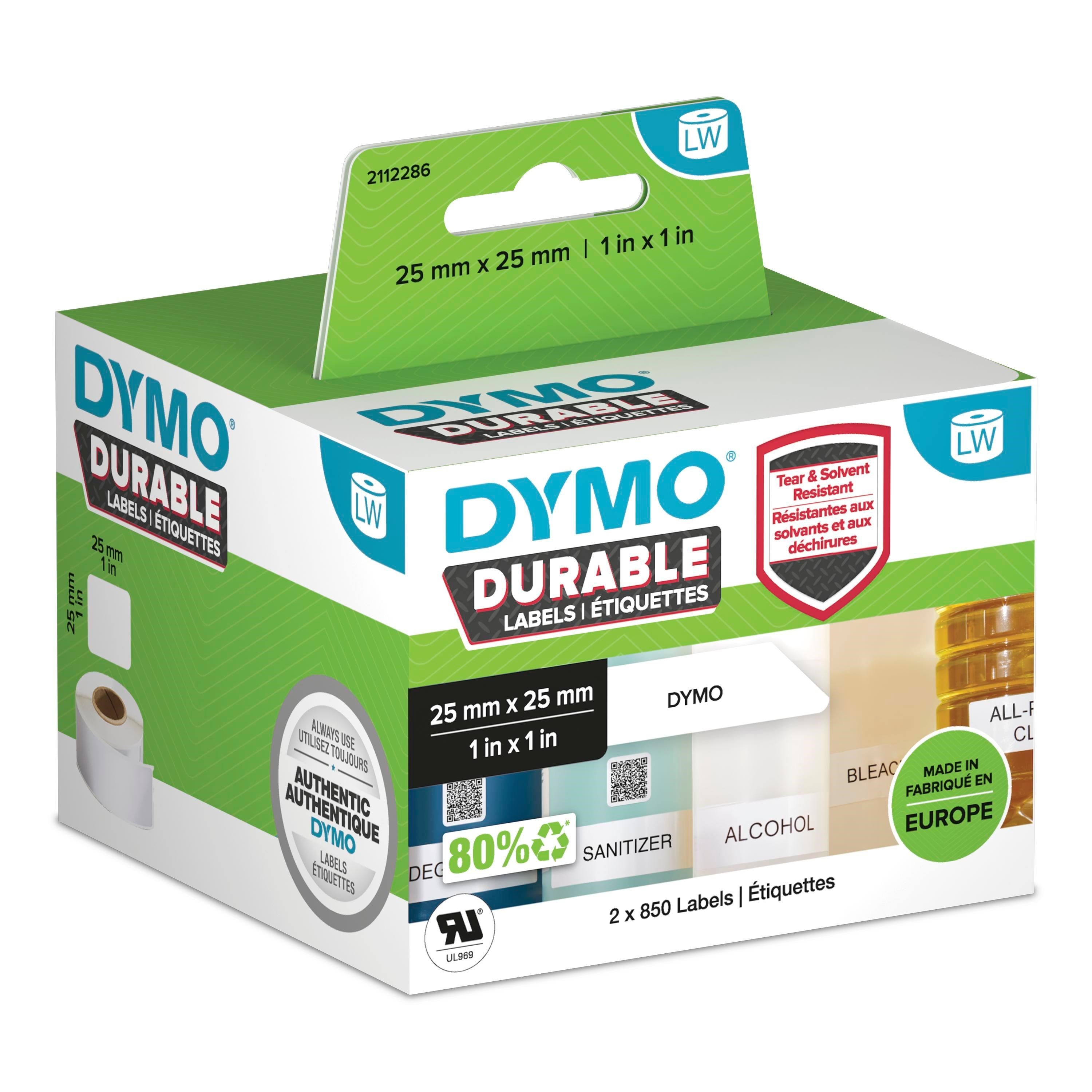 Labelwriter Durable Square Multi-purpose 25mm   25mm