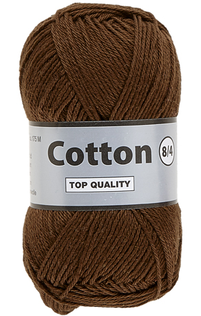 Lammy Cotton      Mørk Brun  50    Nr  112