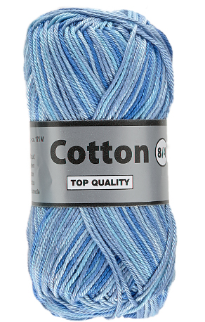 Lammy Cotton      Multifarvet  Blå Farver  50    Nr  623